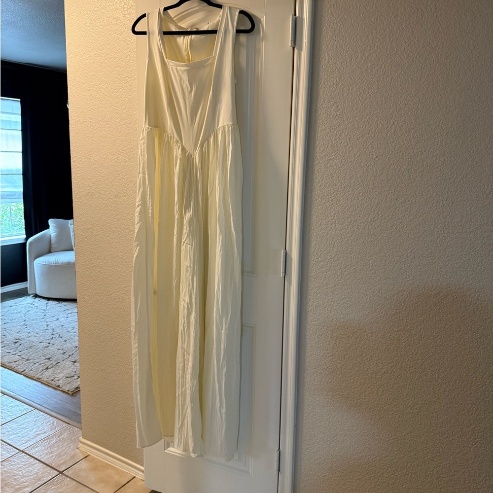 Fashion Nova Cream Maxi Dress